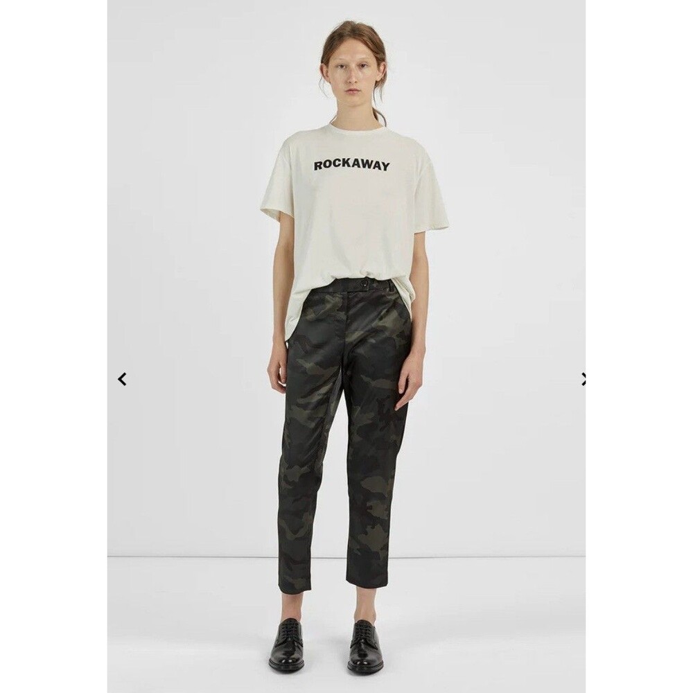 6397 Camo Cropped Trouser - Size 4